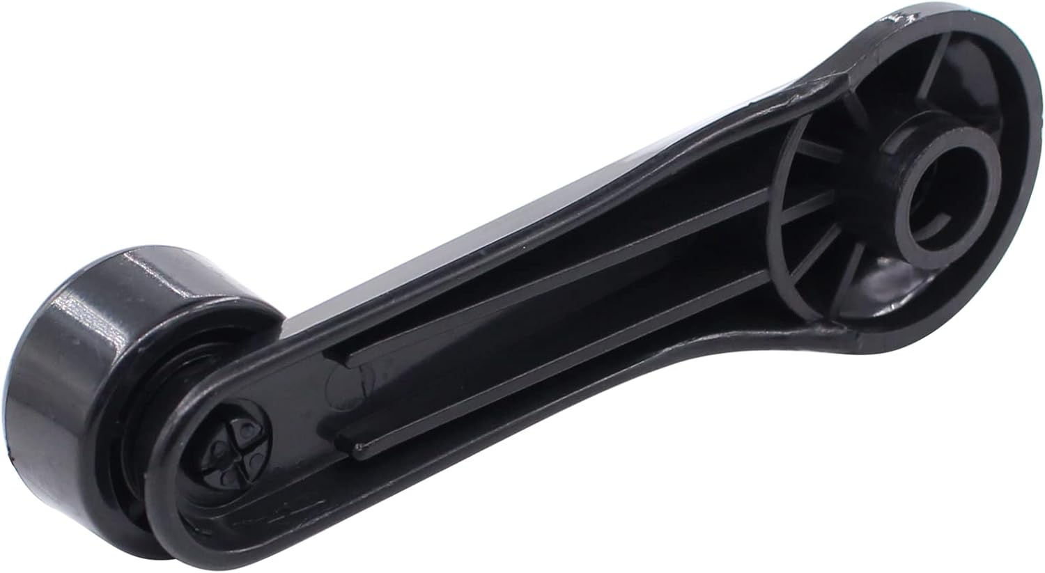 Newyall Pack of 2 Black Manual Window Winder Crank Handle with Mounting Clips