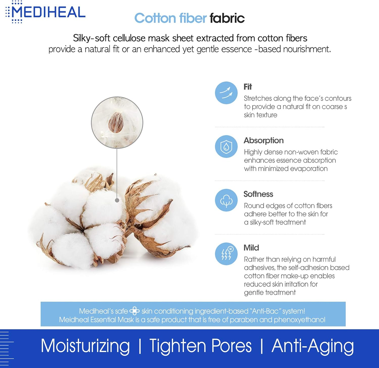 MEDIHEAL NMF Aquaring Ampoule Mask Face Facial Sheet Skin Care 10 PCS image number 5