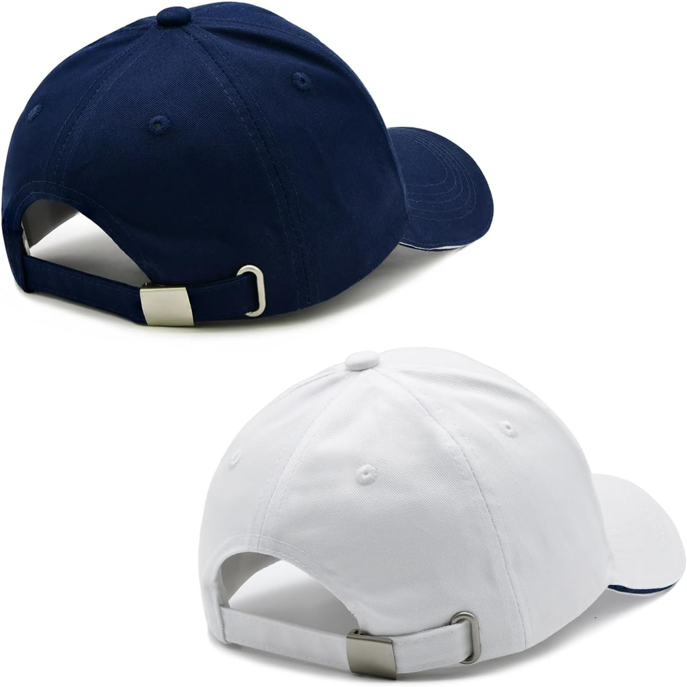 MINYJHZ Captain and First Mate Hat Pack, Boat Owner, Embroidered Adjustable Nautical Marine Sailor Baseball Caps image number 2