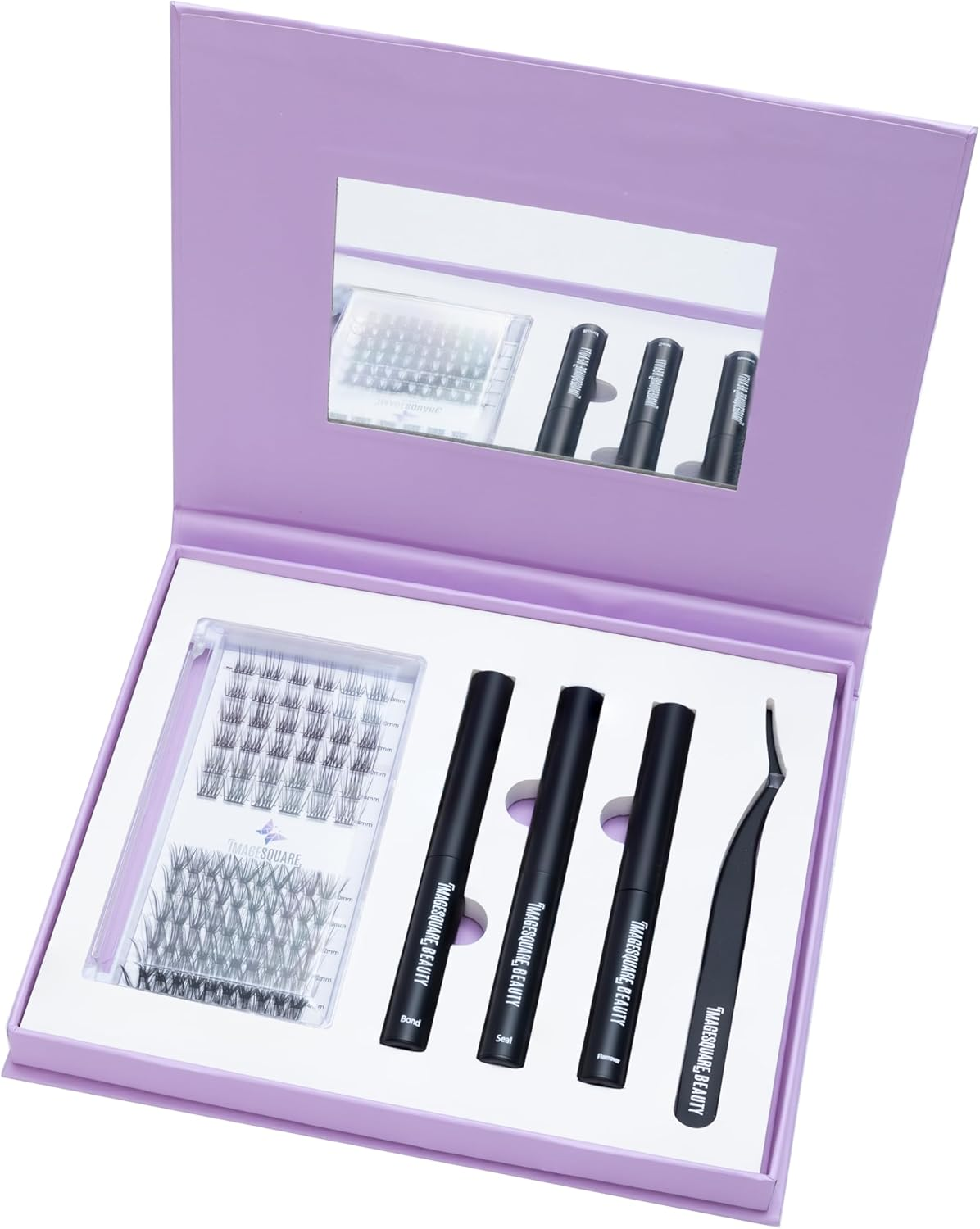 Image Square Beauty DIY Eyelash Extension Kit, Includes Eyelash Tray, Bond, Seal, Remover (Sydney)