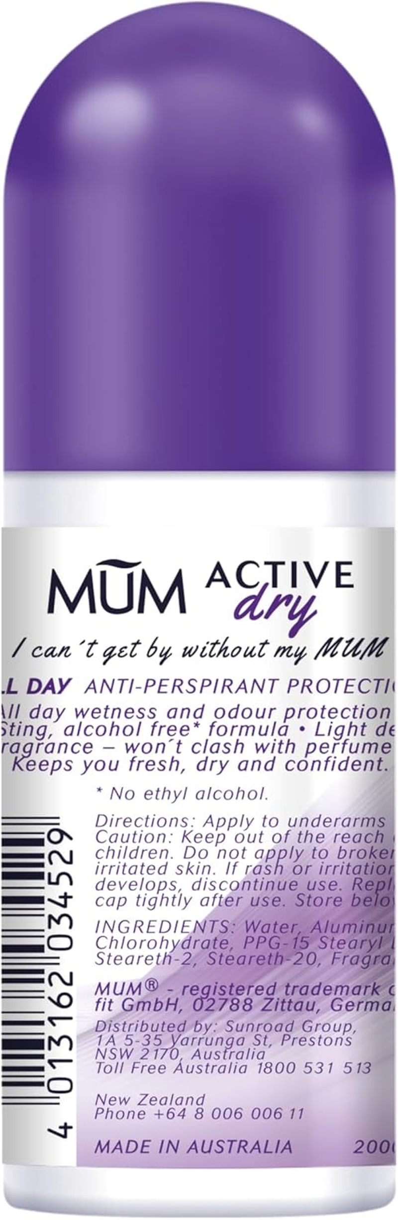 Mum Active Roll on Anti-Perspirant Deodorant New image number 3