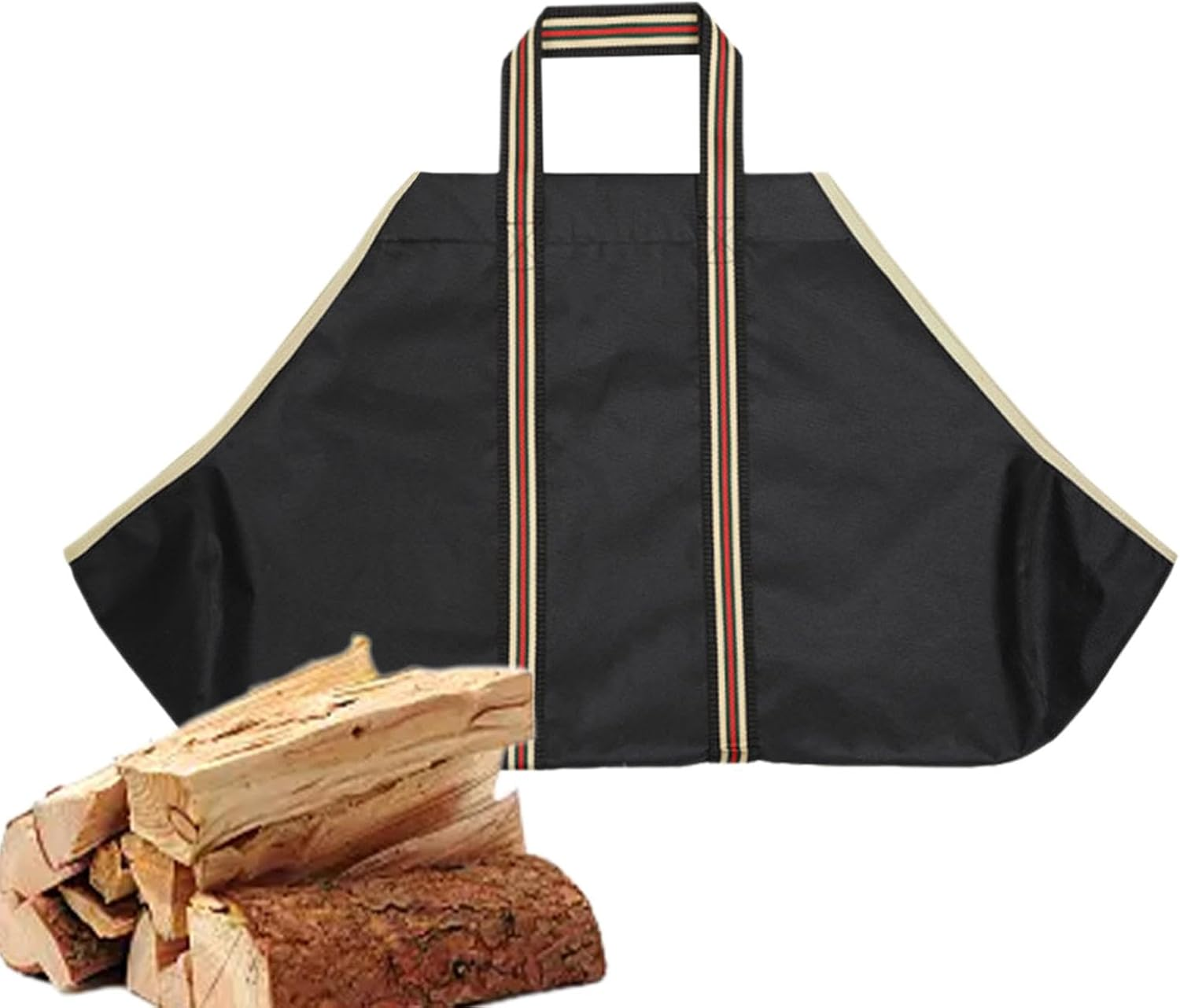 Firewood Tote Bag | Waterproof Firewood Bag with Handles,Firewood Tote Carrier, 28.3 X 17.7 Inch Firewood Storage Bag, Fireplace Stove Accessories image number 5