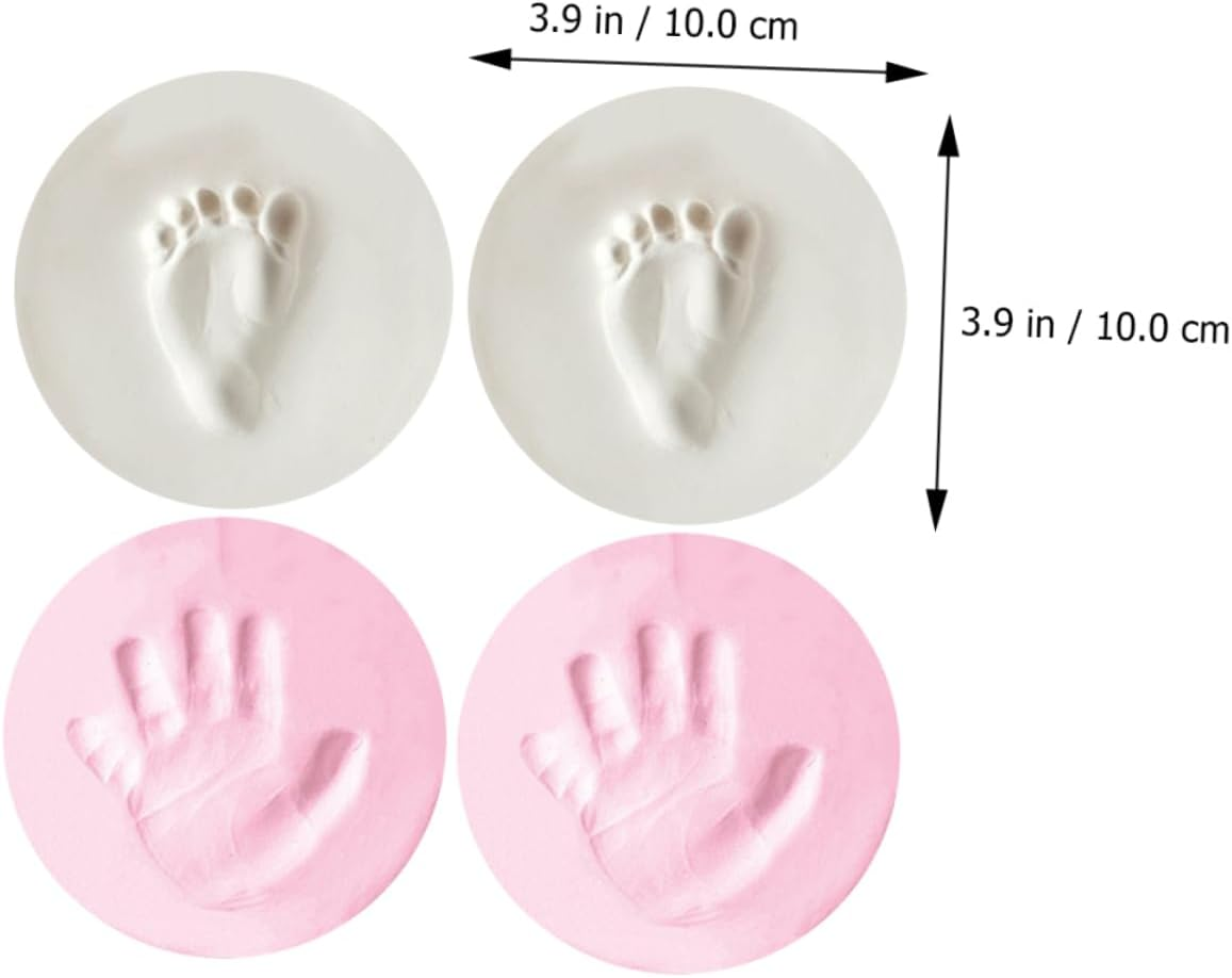 4Pcs Newborn Handprint Kit DIY Handprint Maker Keepsake Shower Muds Footprint Mud image number 4
