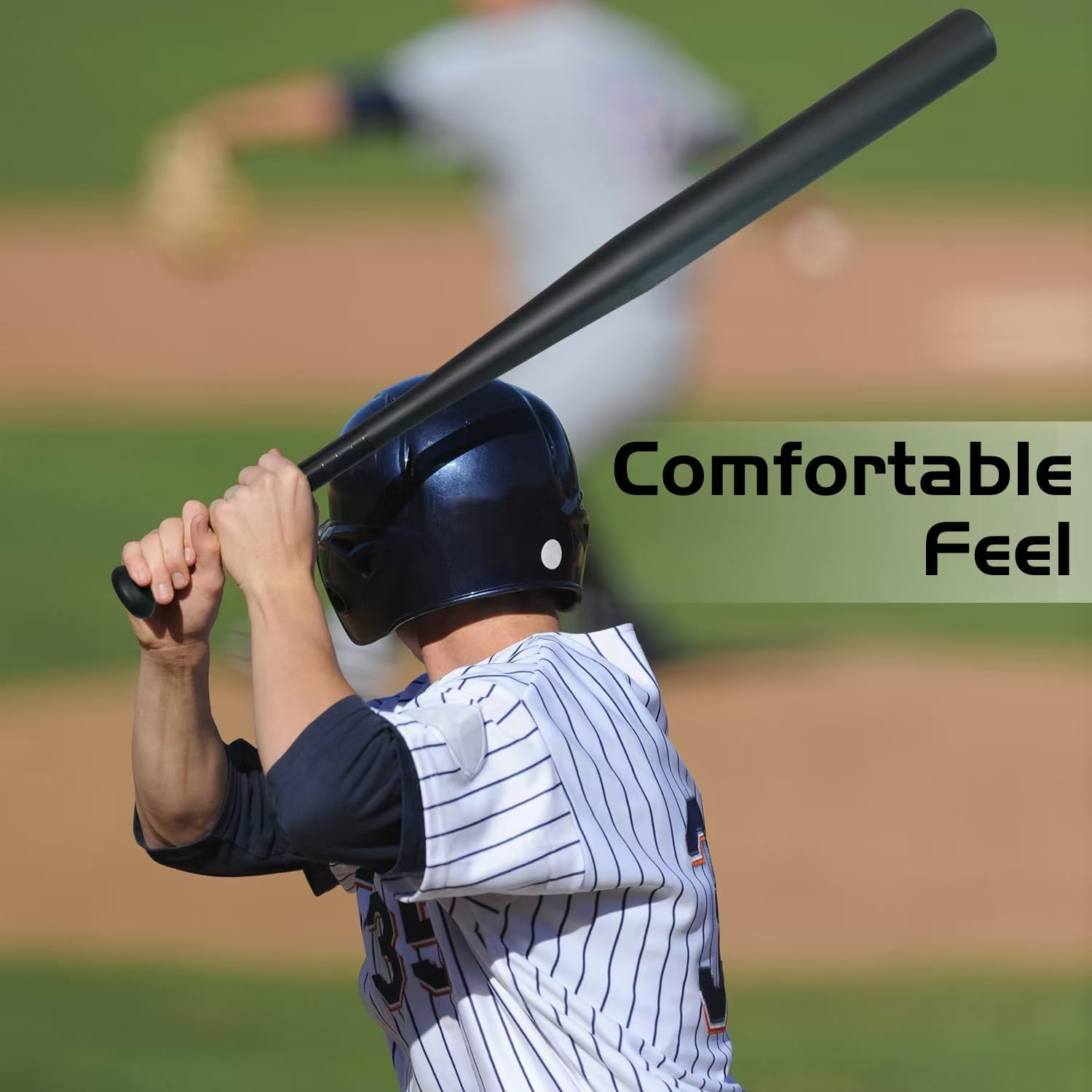 Olusar 32-Inch Carbon Alloy Steel Baseball Bat with Carrying Bag - Durable, No-Slip Design for Easy Transport and Storage