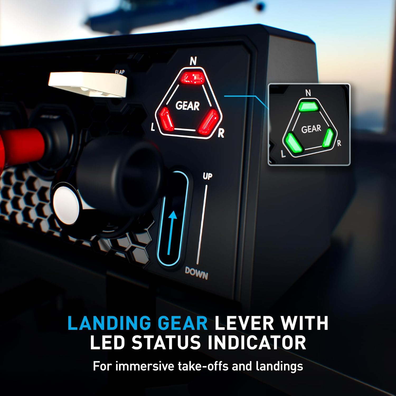 Honeycomb Sierra TPM Module - GA Throttle Quadrant for Flight Simulation, Metal Vernier Axes, Advanced Flight Controls - Trim Wheel & Parking Brake, Compatible with MSFS 2024/2020 for PC & Mac image number 1