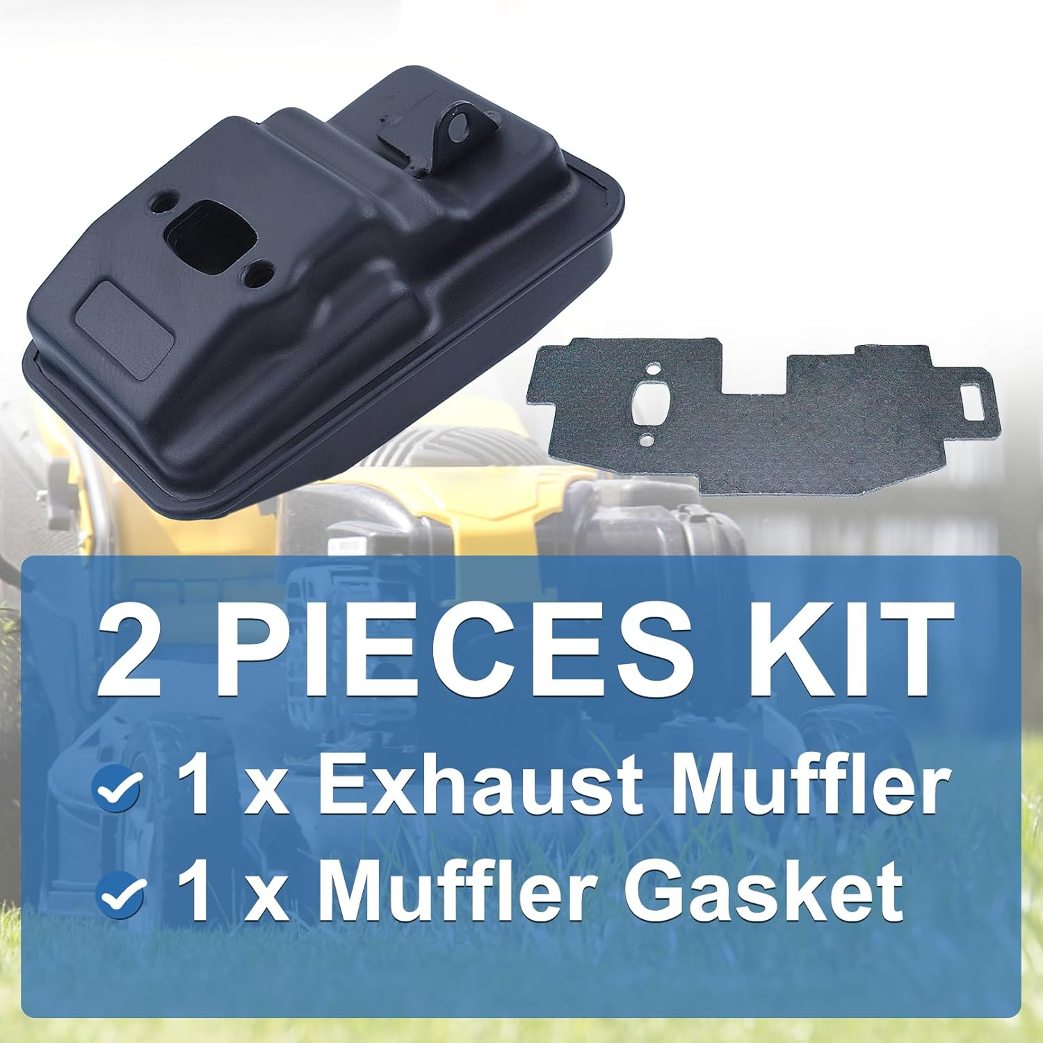 AUMEL Exhaust Muffler with Gasket Kit for Stihl FS75 FC75 FS80 FS85 Trimmer 4137-140-0603. image number 2