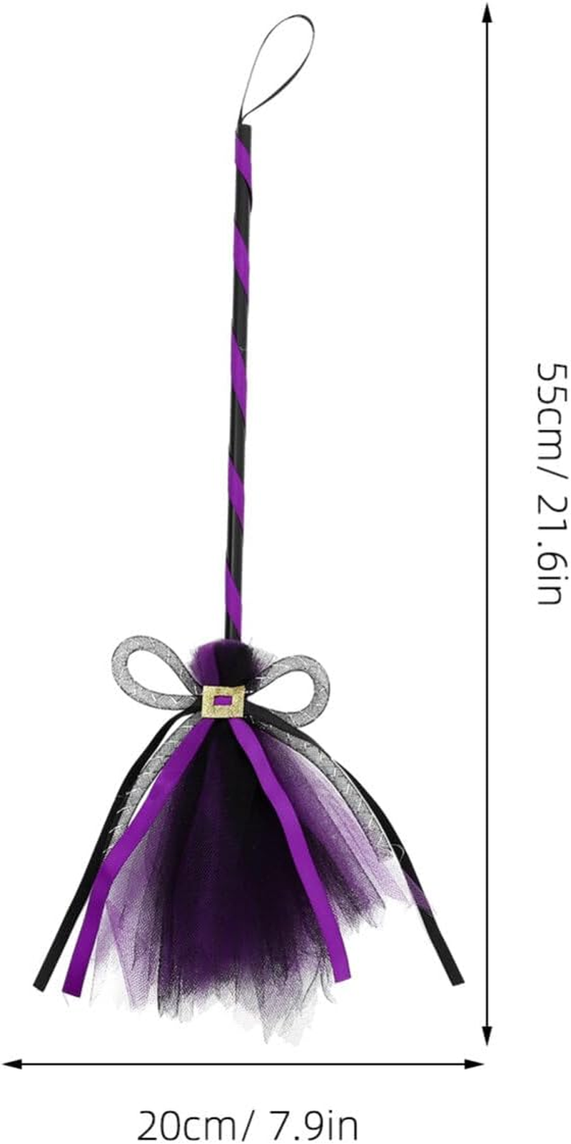 VALICLUD Vivid Halloween Witch Broom Prop for Costume Decorations Party Cosplay Boys and Girls and Adults Broomstick Ornament Broom for Halloween