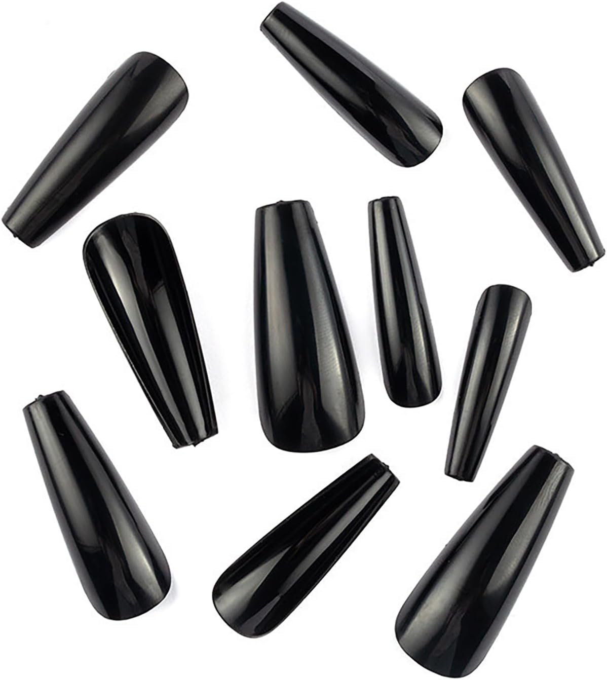 CHSEEO 640 Pcs Press on Nails, Fake Nails Re-Usable Nails Artificial Long Coffin Matte Design Acrylic Nails Full Cover, Nail Tips False Nails for Women Girls Salon DIY Home Use, 16 Colors image number 3