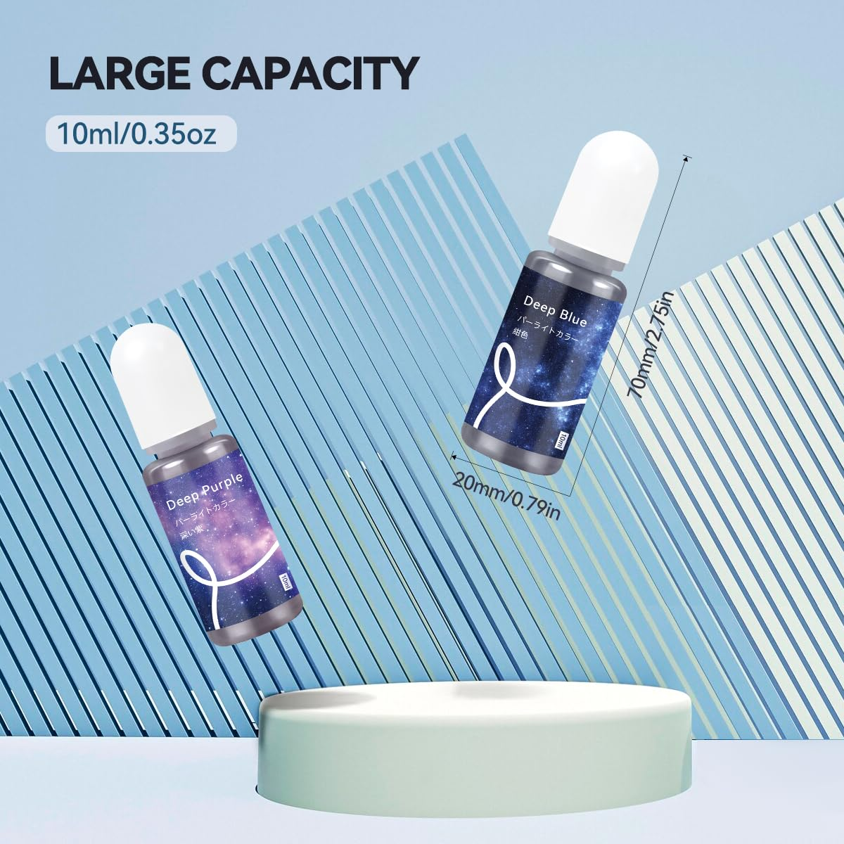 LIGHTWISH Epoxy Resin Color Pigment - 5 Starry Sky Black Colors UV Resin Dye - Highly Concentrated for DIY Jewelry Making, Keychain, Art Making image number 2