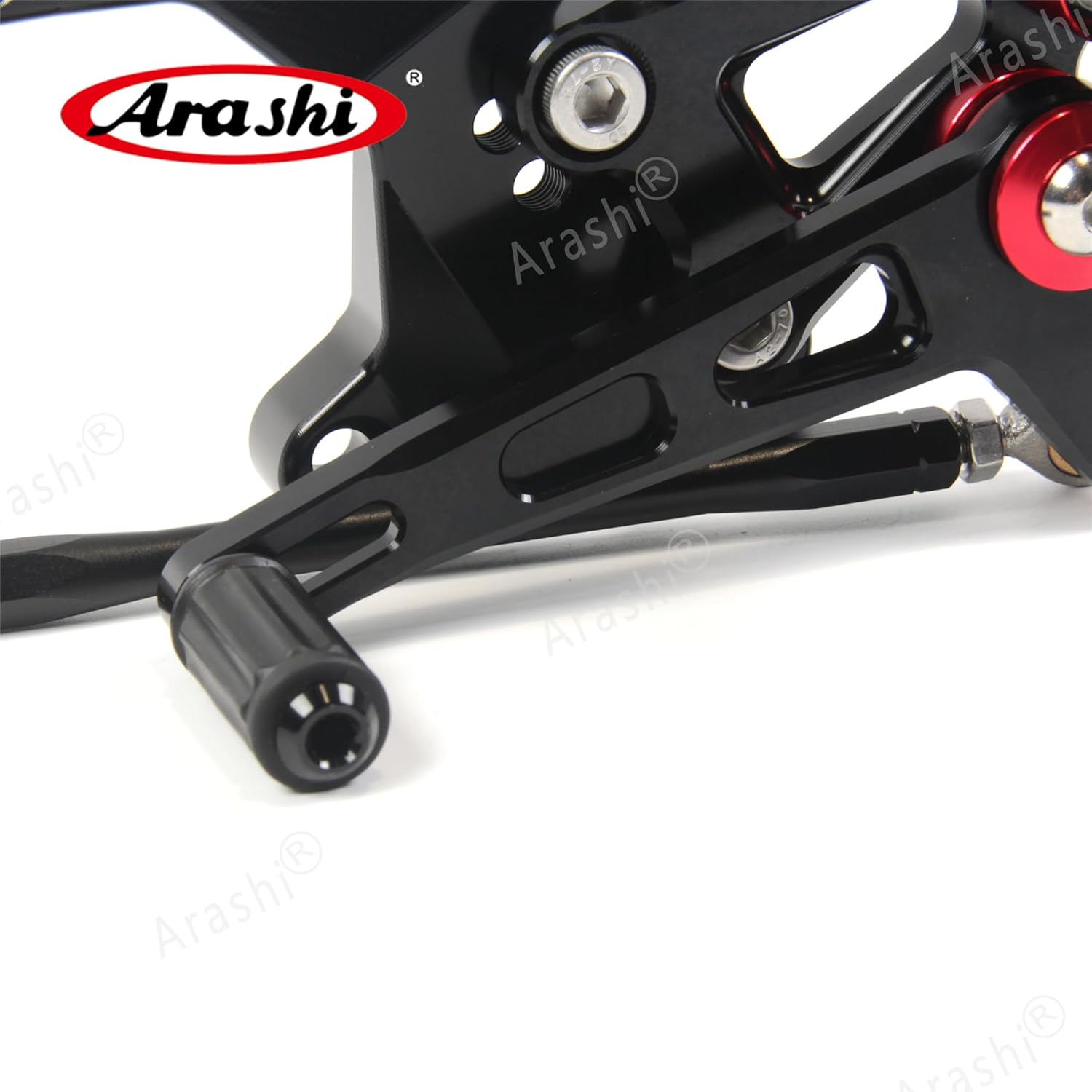 Arashi (Version 2.0) Rearsets for Kawasaki Z900 ZR900 2020-2022 Motorcycle Accessories Parts Adjustable Footrests Foot Peg Rear Sets Z ZR 900 Black image number 4