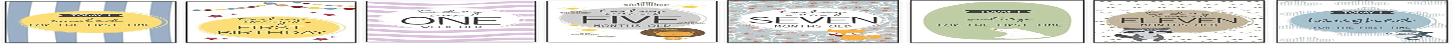 32 Eco Friendly Baby Milestone Cards Made from Recycled Material image number 3