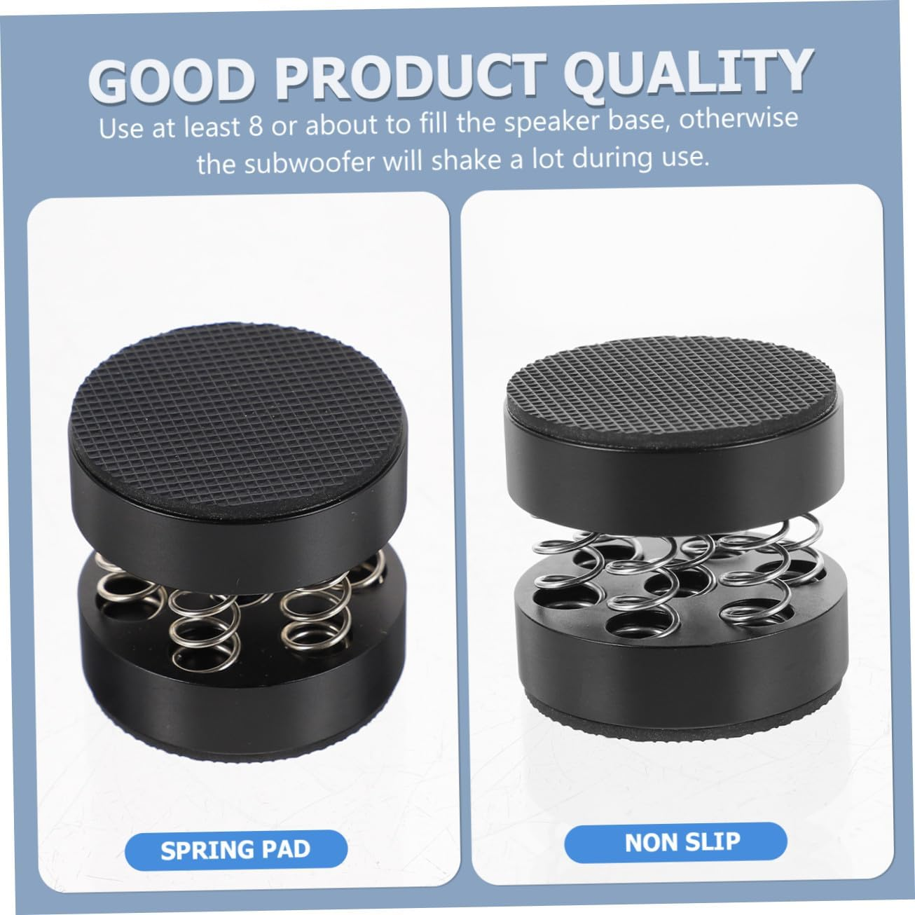 Angoily 4Pcs Speaker Spring Pads Shockproof Audio Isolation Feet Mounting Non- Holder for Hifi Speakers Elegant Design for Home and Ktv Use image number 3