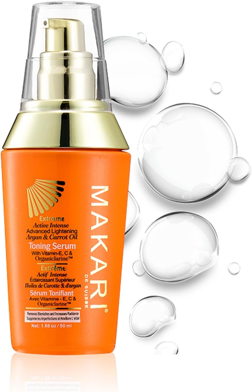 Makari Extreme Argan and Carrot Dark Spot Serum - Multi-Use Lightweight Skin Care Face Serum - Fades Discoloration - Dark Spot Corrector - 1.66 Oz image number 2