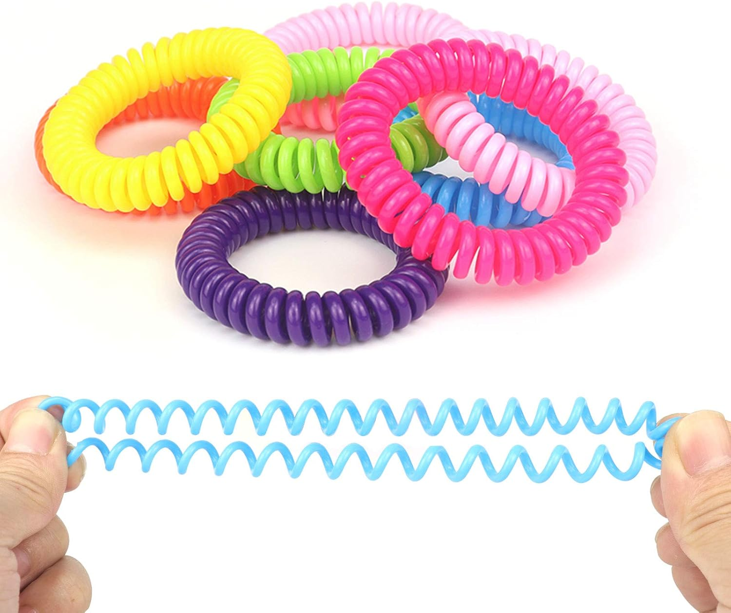 20 Pack Mosquito Bracelets, Deet-Free Waterproof Mosquito Bands, 20 Individually Packed Bands 1 image number 1