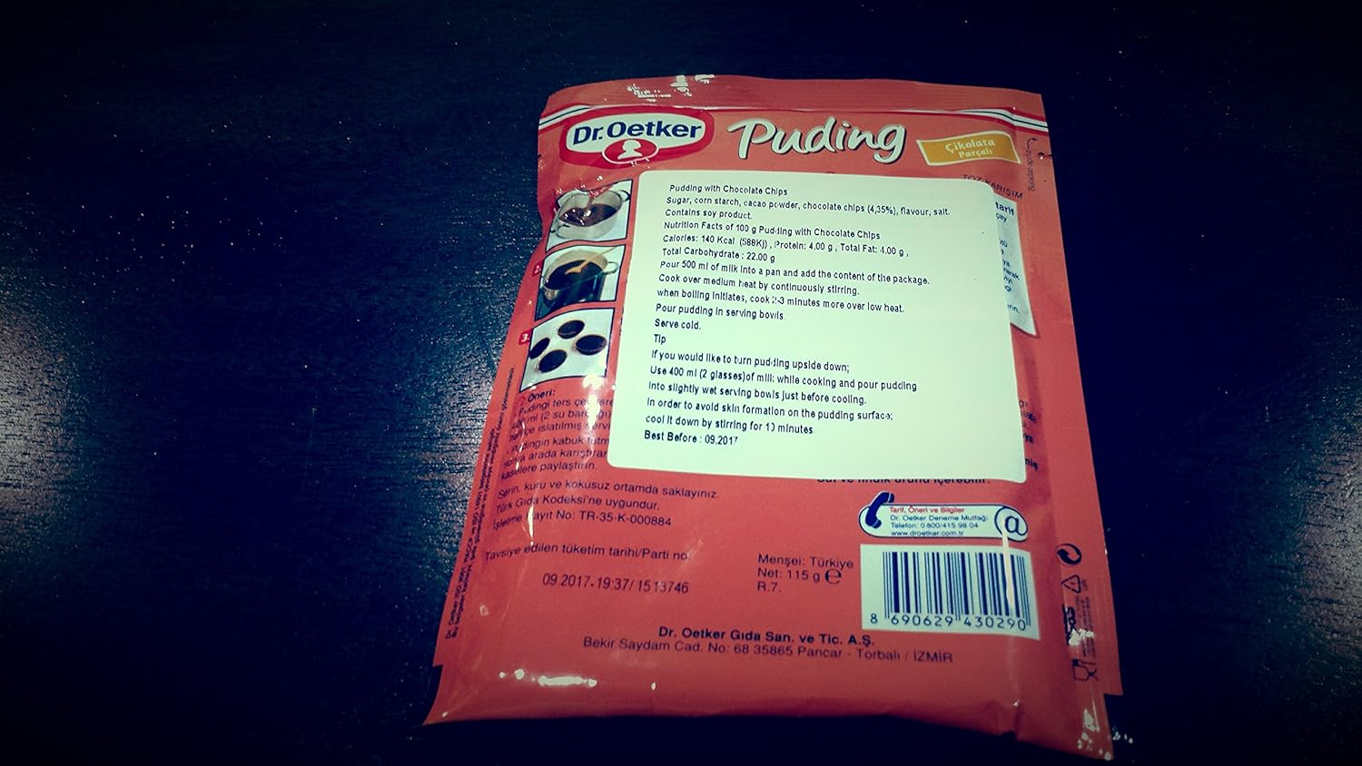 Dr.Oetker Chocolate Pieces Pudding, 120 G image number 1