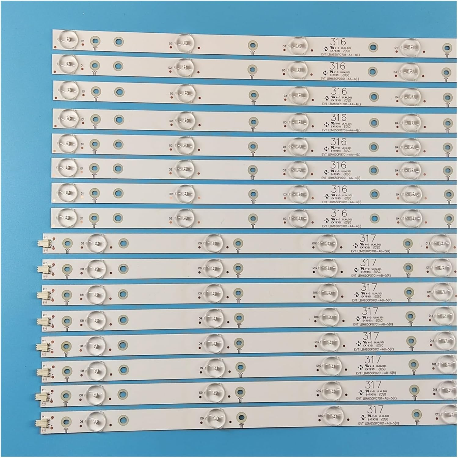 LED Strip for Phi-Lips 65'' TV 65PUF6652/T3 65PUF6656/T3 65PUF6061/T3 65PUT6121/12 65PUS6121/12 LD65P19U LB-PC3030-GJUHD658X14ADM image number 2