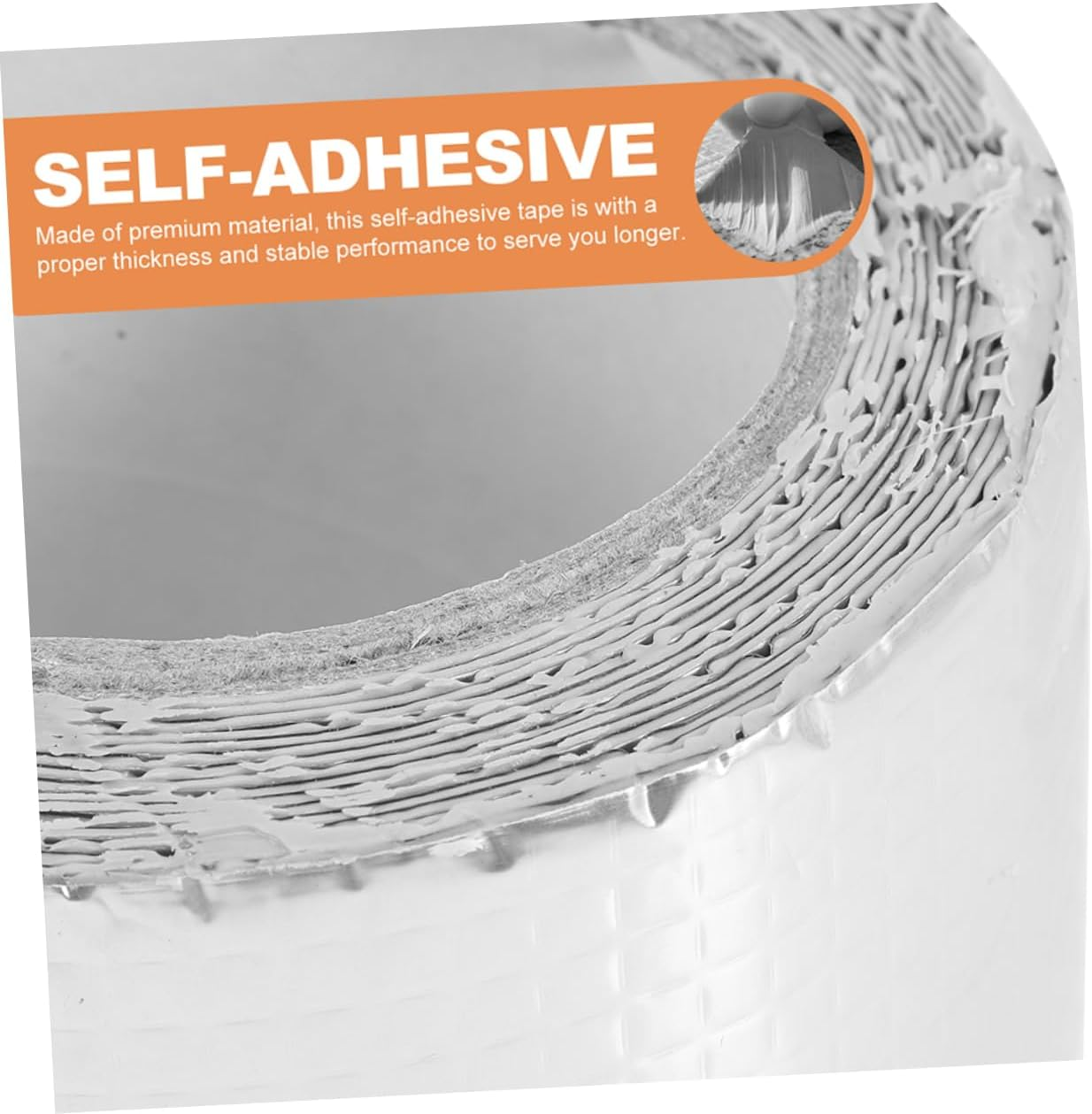 Mobestech Roof Tape Aluminum Foil Self-Adhesive Sealing Tape for Rv Roof Repair Gaps Caulk