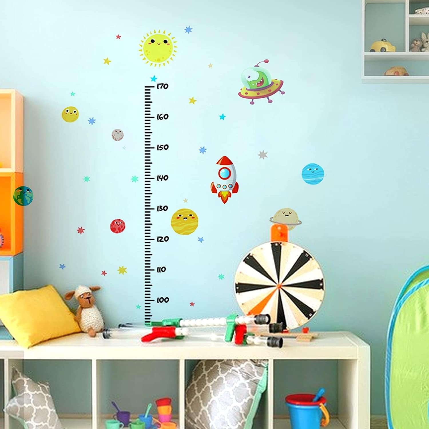 Kids Growth Chart Wall Sticker - Measuring Tree Height Chart for Children'S Room - Body Size Measuring Decal image number 6
