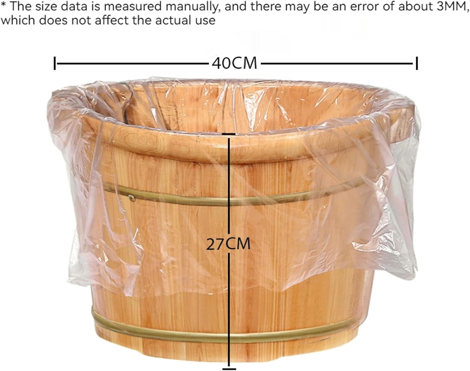 Disposable Foot Bath Bag for Household Use, Thick and Raised Foot Bath Bag, Plastic Bag, Foot Therapy Ceramic Basin Bag/173 image number 3