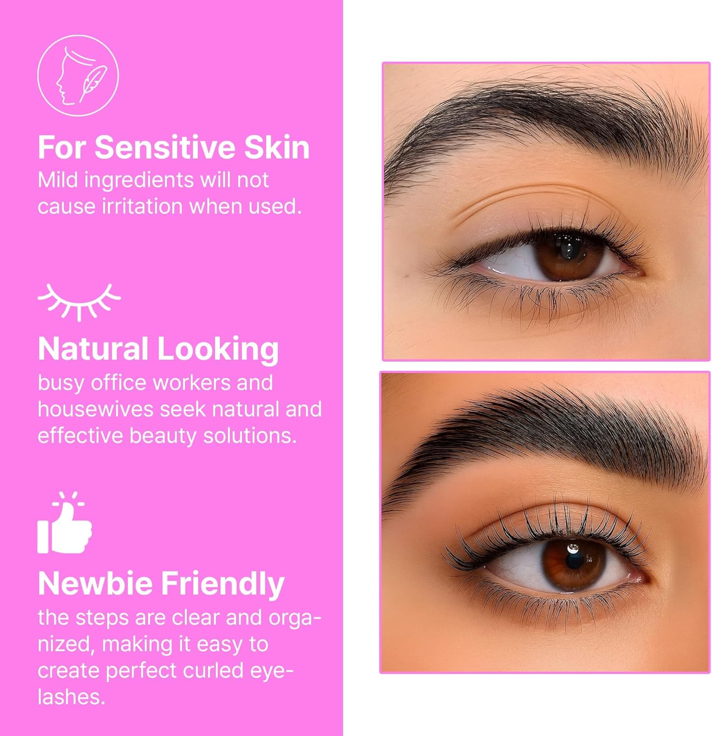 CLIONE PRIME Lash Lift Kit - Eyebrow Lamination Kit 5 Applications Eyelash Perm Kit Home & Professional Use Eyelash Lift Kit Lash Perm Kit Made in Korea Eyebrow Lift Kit image number 3