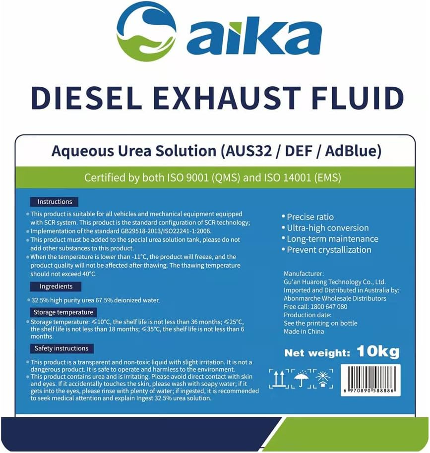 2X10Kg Adblue Diesel Exhaust Fluid DEF AUS32 Diesel Exhaust Gas Purifying Liquid 2 Bottles Value Pack&hellip;