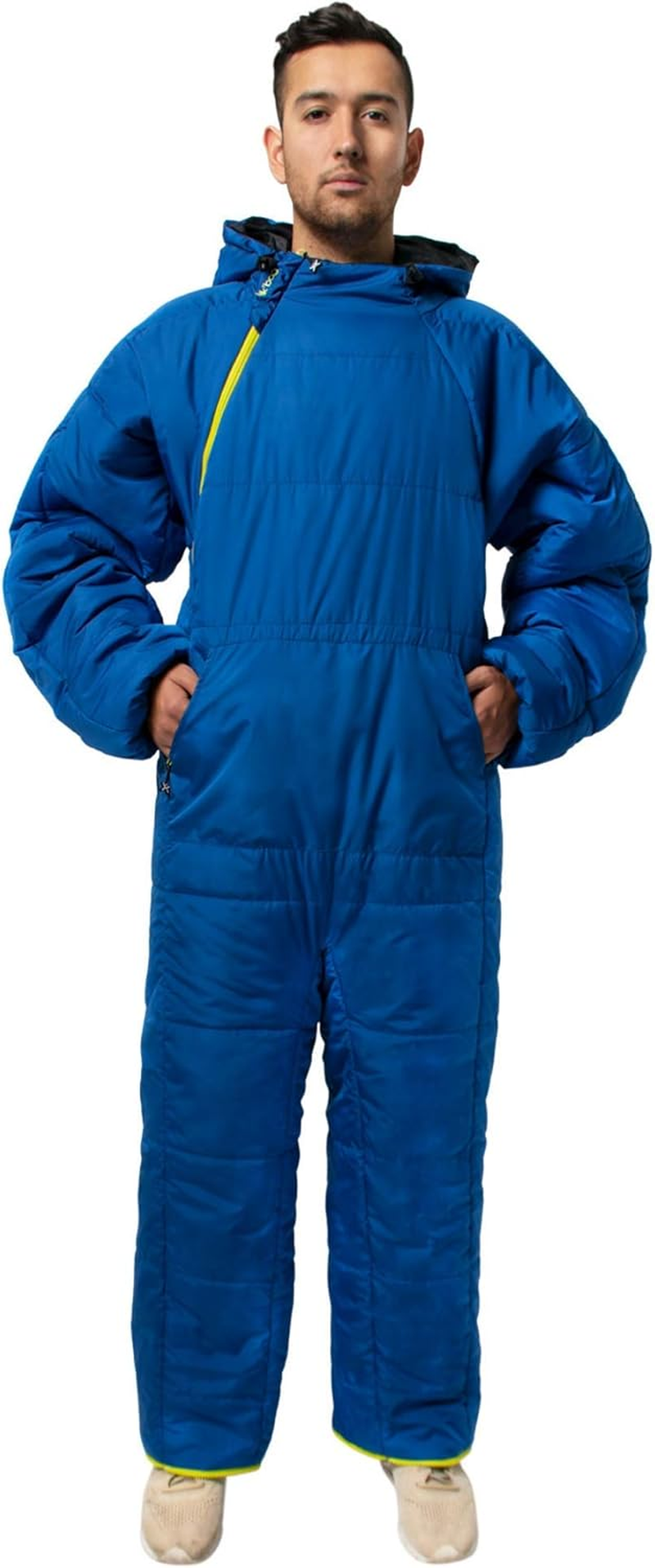 Selk'Bag Lite Wearable Sleeping Bag - Outdoor and Indoor Sleeping Bags for Camping, Hiking, Travel, and Backpacking W/Stuff Sack - Lightweight Sleeping Bag Suit - Temp Rating 48-55 Degrees F