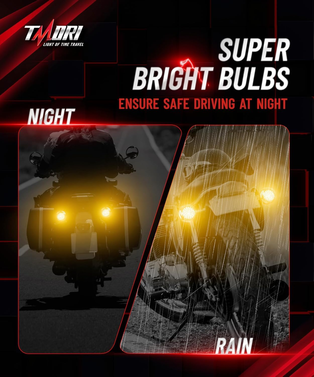 Upgraded Motorcycle Rear LED Turn Signals: 2-Inch 1156 Bullet Rear Turn Signals with 2 Smoke Lens Covers &ndash; Super Bright, Compatible with Har-Leydavidson Touring, Sportster, Dyna & Softail (2001&ndash;2021) image number 4