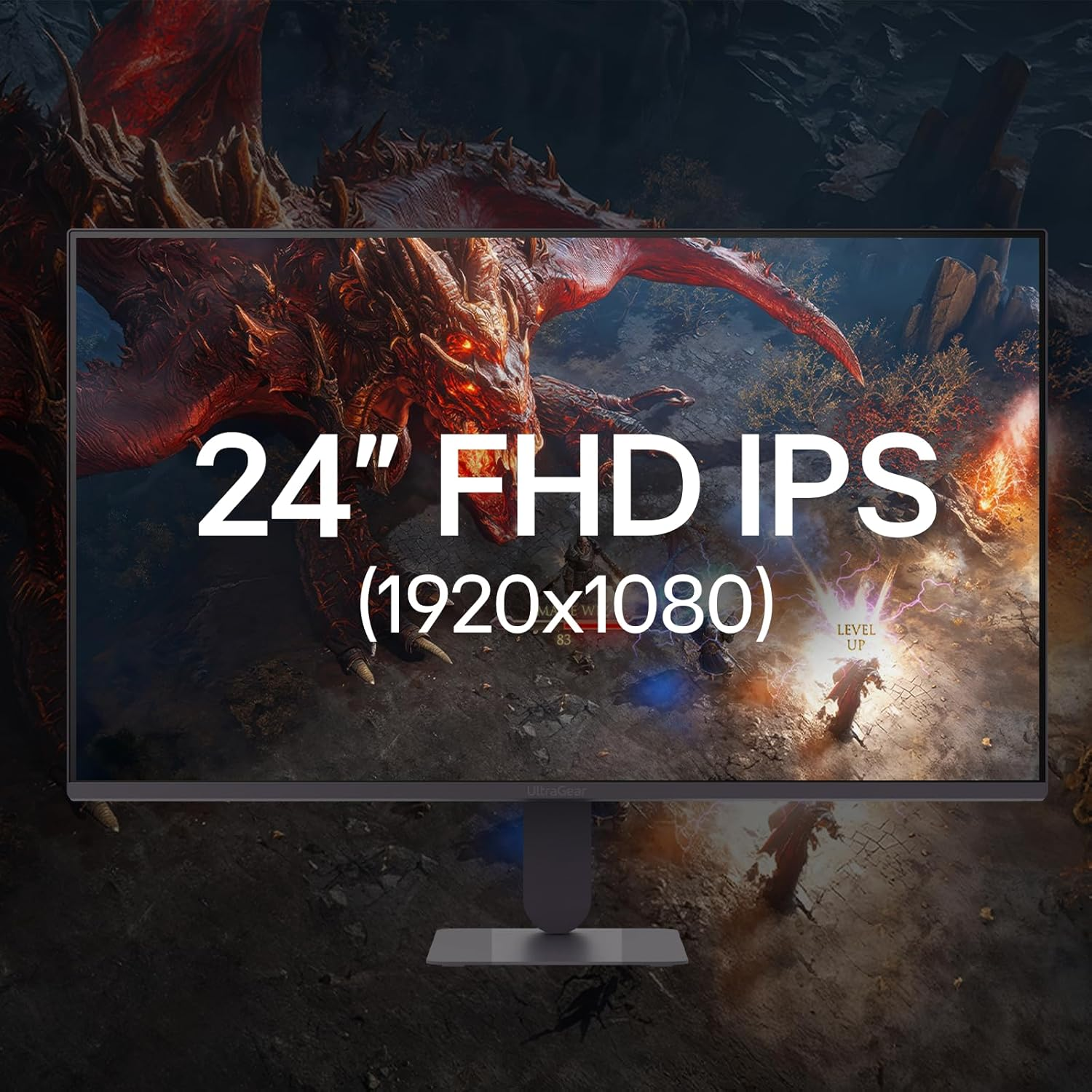 LG Ultragear G4 24-Inch 144Hz (O/C) FHD IPS Gaming Monitor | 24G411A with NVIDIA G-SYNC Compatible, Srgb 99% (Typ.)