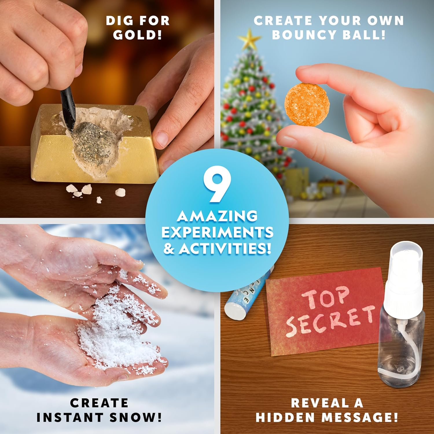 National Geographic 2025 Science Kit & Rock Collection Advent Calendar &ndash; Science Christmas Countdown Calendar with 24 Days of Science Experiments, Gemstones & More, STEM Projects for Kids Ages 8-12