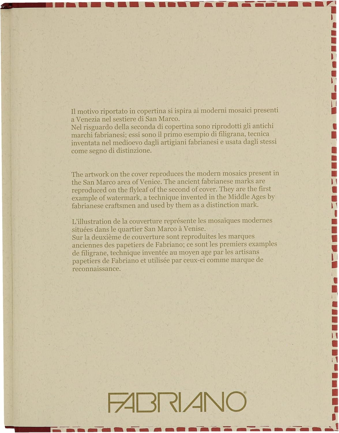 Fabriano 200GSM Venezia 48 Sheets Book, 23 Cm X 30 Cm Size image number 3
