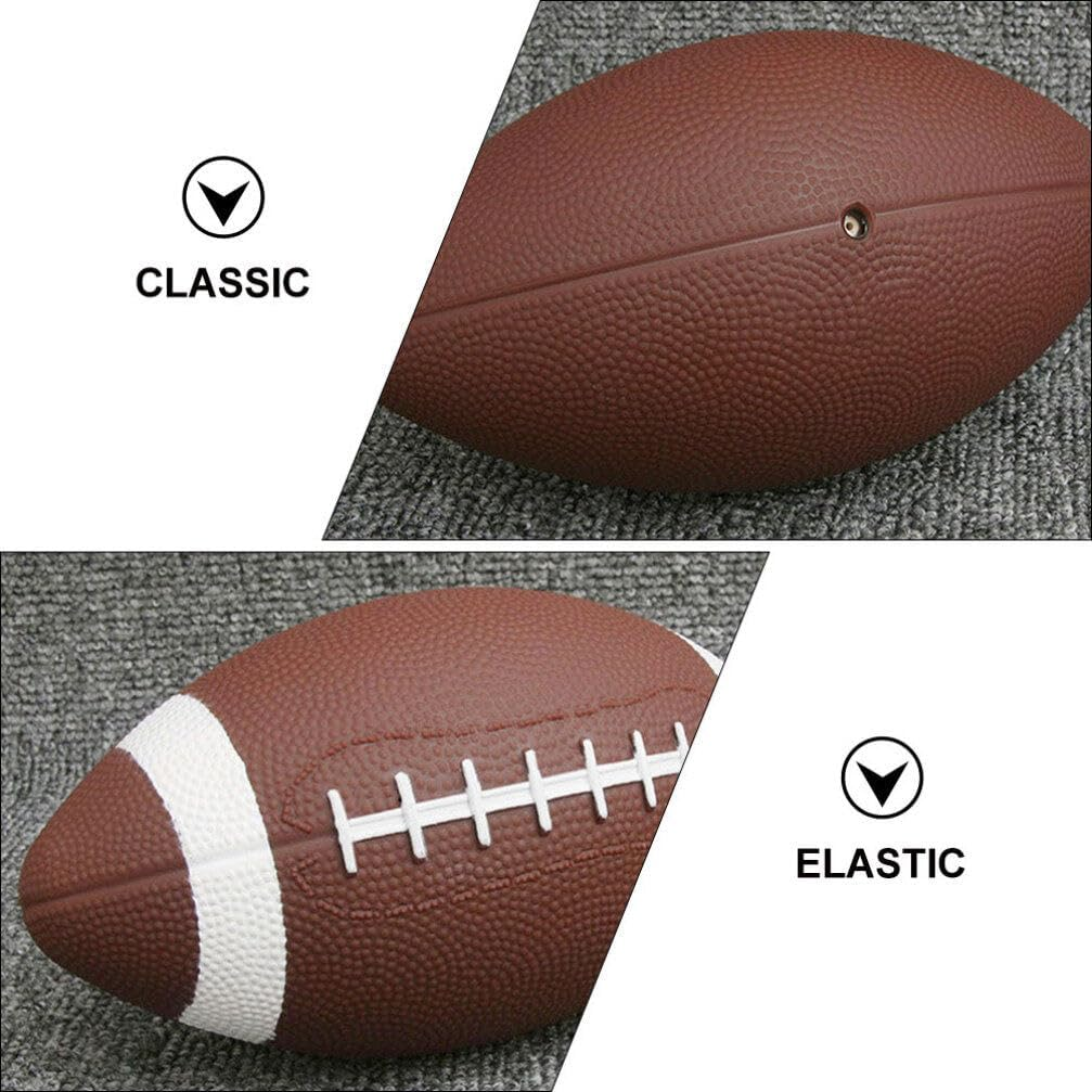 2Pcs American Football, Leather Football Football Rugby Ball College Football for Outdoor