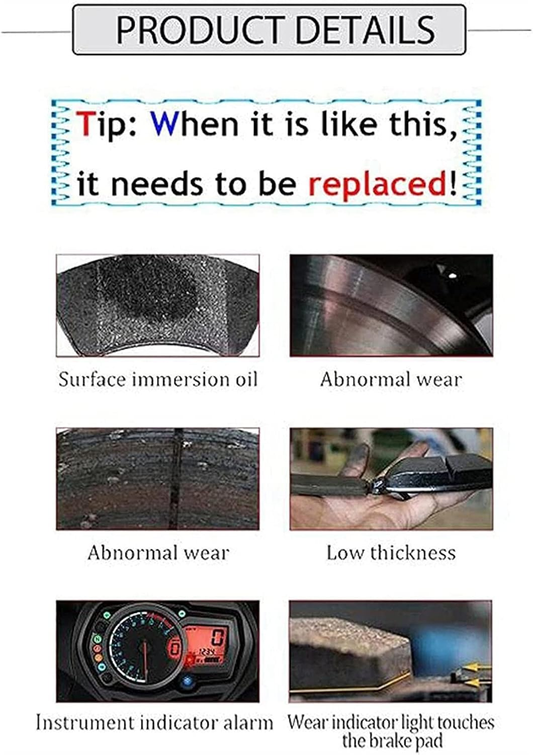 1 Pair Motorcycle Front Brake Pads Part for Suzuki GN250 GZ250 ST250 TU250 VL250 GSX750 GS850 GS1000 Brake Disks Braking