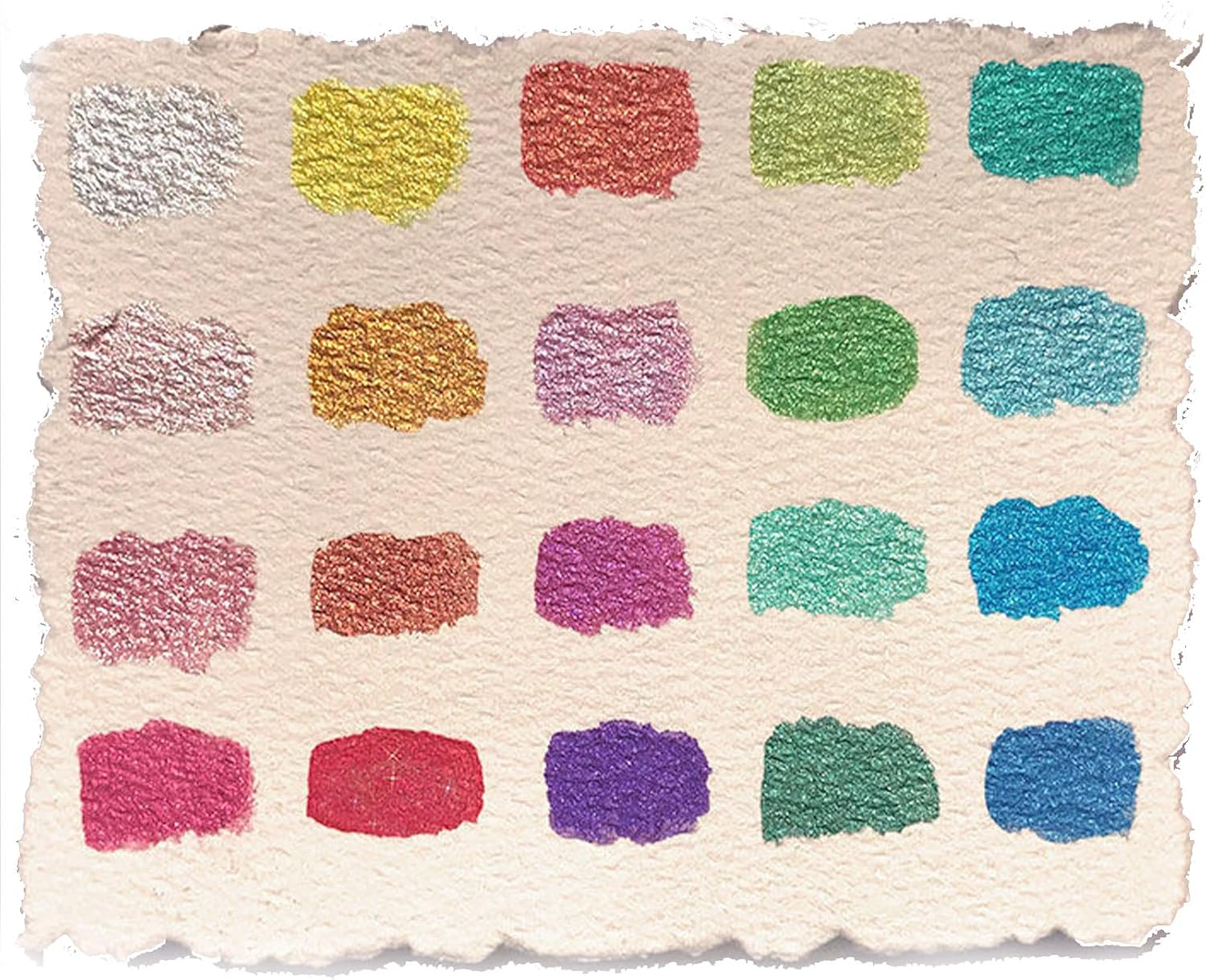 Forestry Change Watercolor Set 20 Color Pearlescent Watercolor Paint Set Metallic and Glitter Paints for Forestry Art and Creation Suitable for Beginners Adults Painting Enthusiasts image number 3