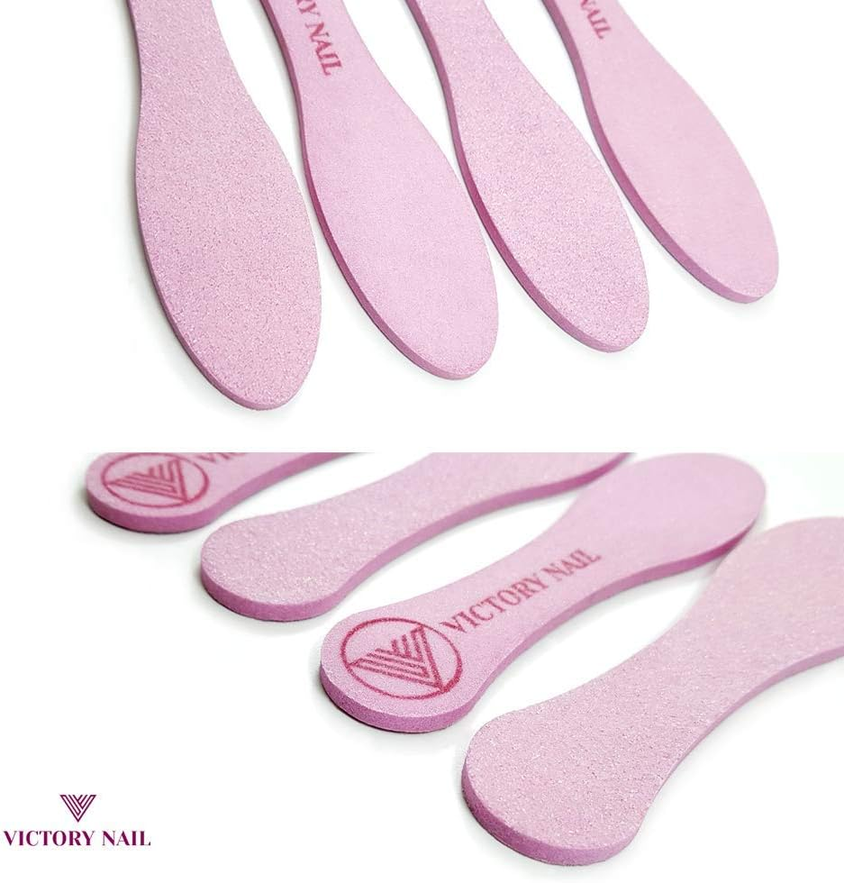VICTORY NAIL 1PCS Medium and Rough Grit Ceramic Pink Foot File Double-Sided Callus Removal image number 6