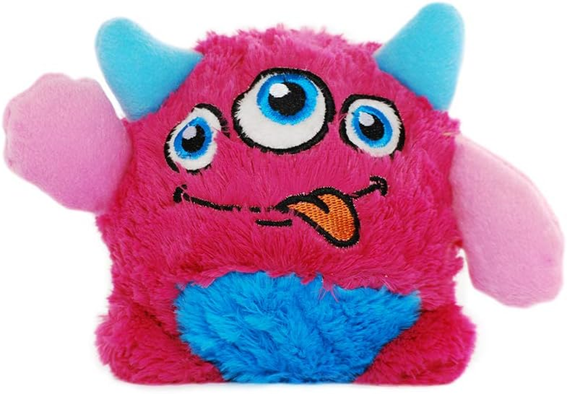 'Flick' Plush Dog Toy, Green, Large - Plush Monster Ball with Squeaker, Fun Halloween image number 5