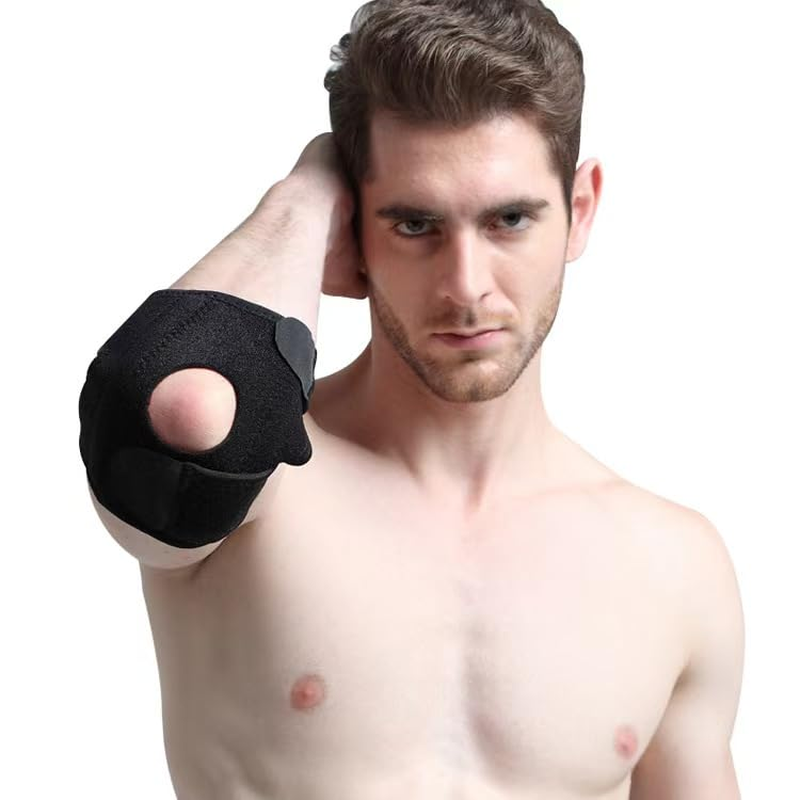 Elbow Brace, Adjustable Elbow Support with Dual-Spring Stabilizer, Elbow Strap for Golfers Elbow, Tennis Elbow, Arthritis, Tendonitis, Sports Injury Pain Relief and Protection image number 4