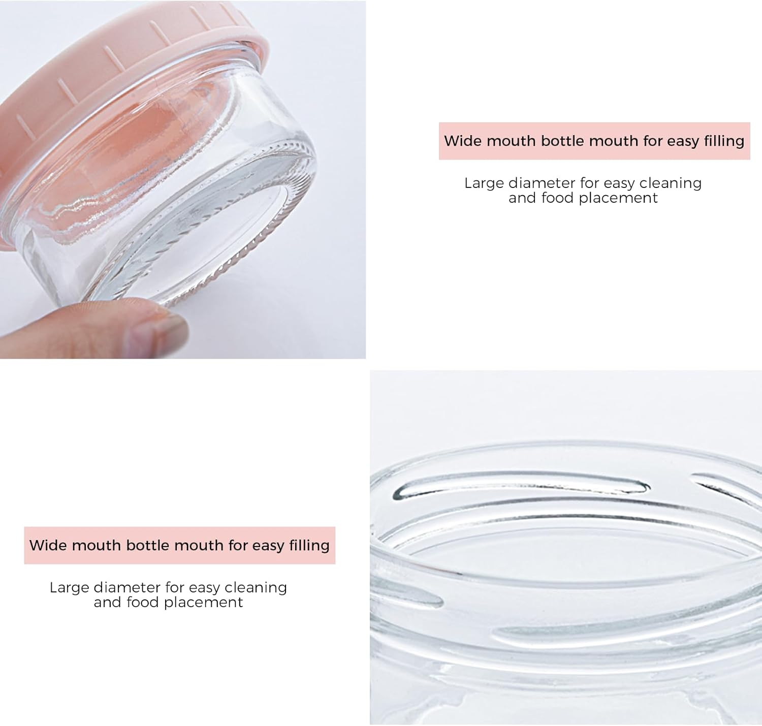 6 Pcs Salad Dressing Container to Go, 1.7 Oz Glass Small Condiment Container with Lids, Dipping Sauce Cups Set, Leakproof Reusable Sauce Containers for Lunch Box Work Trip