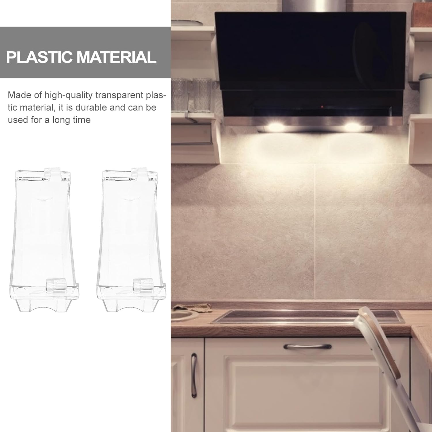 Anneome 2Pcs Range Hood Exhaust Fan Oil Catcher Rangehood Plastic Rangehood for Easy Cleaning image number 3