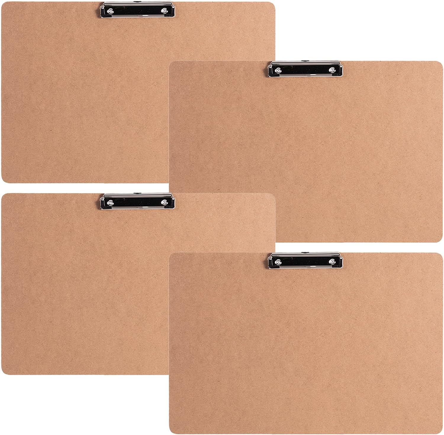 A3(17.5 X 11.5 In, 4 Pack) Basics Hardboard Horizontal Clipboard for Classroom and Office Drawing, Sketching, Drafting, Office for Classroom Studio or Field Environmental Grade Engineering Drawings image number 3