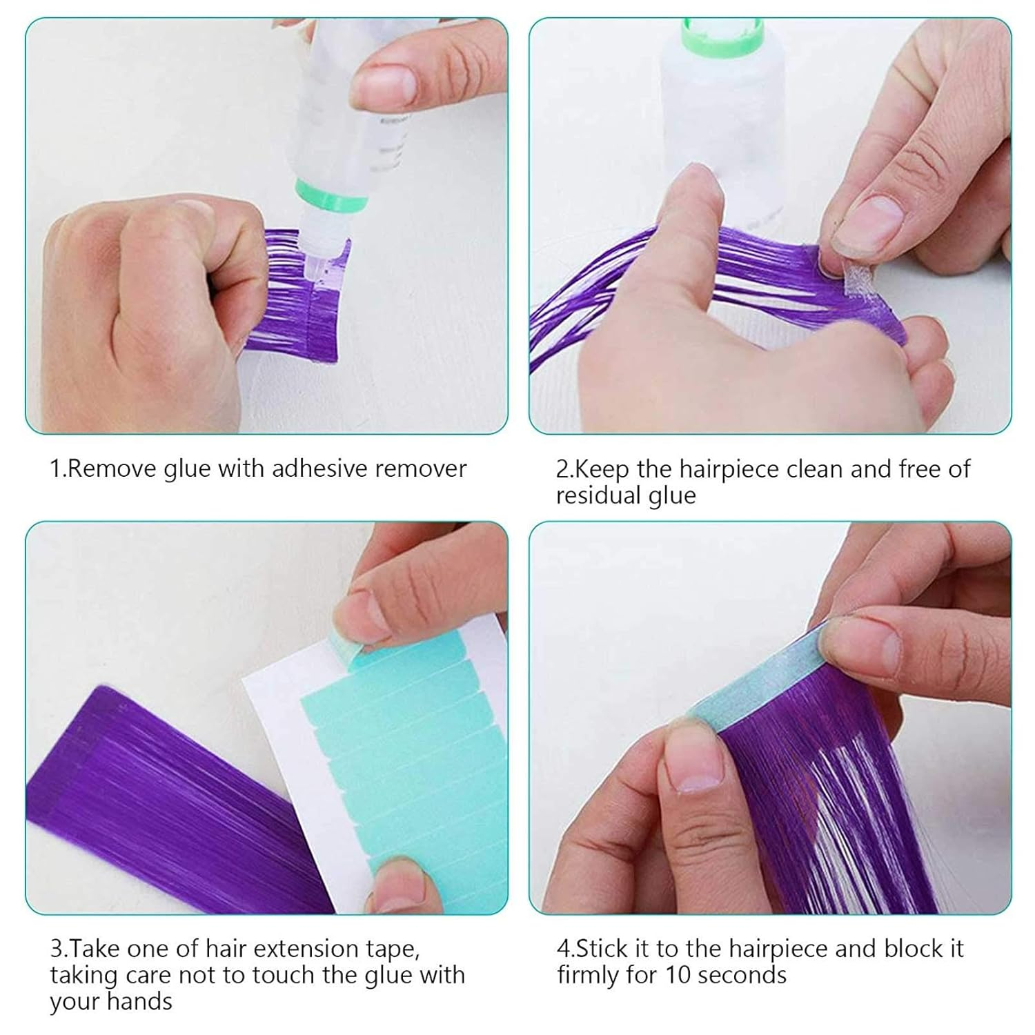 Wig Adhesive Tape Transparent Hair Extension Tool Hairpiece for Hairstyling image number 4