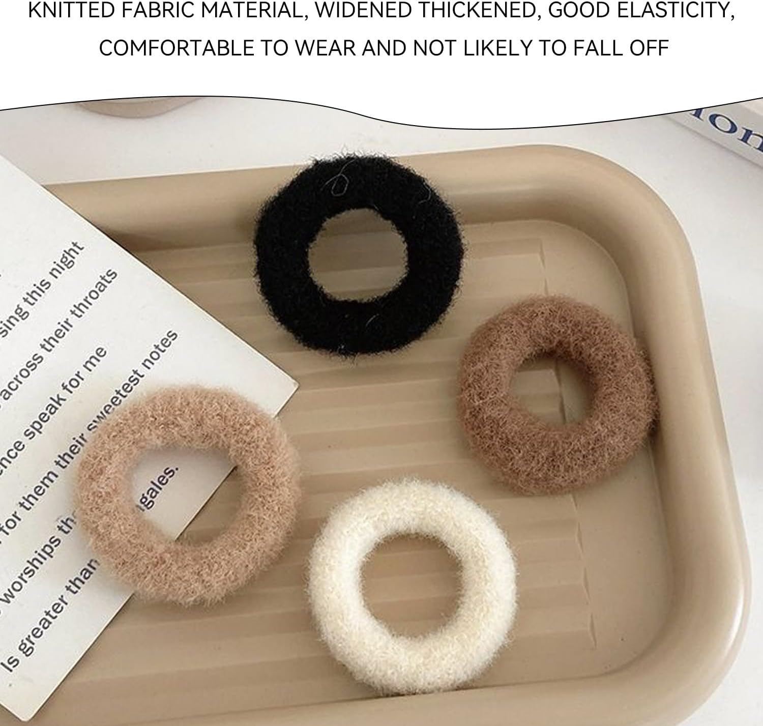 4-Piece Face Wash Hair Bands and 4-Piece Hair Rings Hair Fix Tools, Beauty and Skin Care Accessories, Suitable for Face Washing, Makeup and Spa Care image number 1