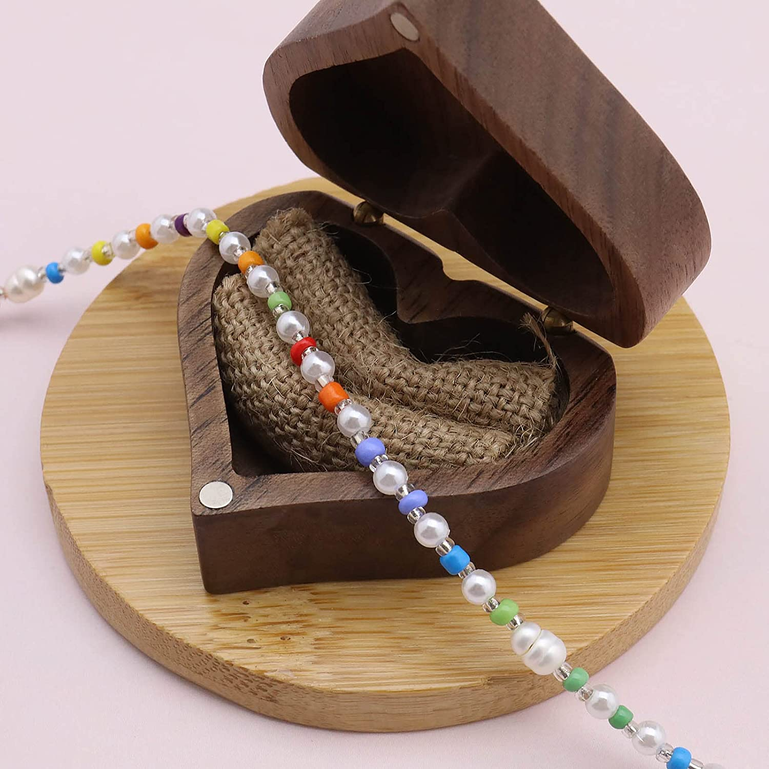 Emsea Colorful Beaded Eyeglass Chain Letter Non-Slip Reading Glasses Holder Strap Spectacles Cord Lanyard Eyewear Sunglasses Retainer for Women Girls image number 3