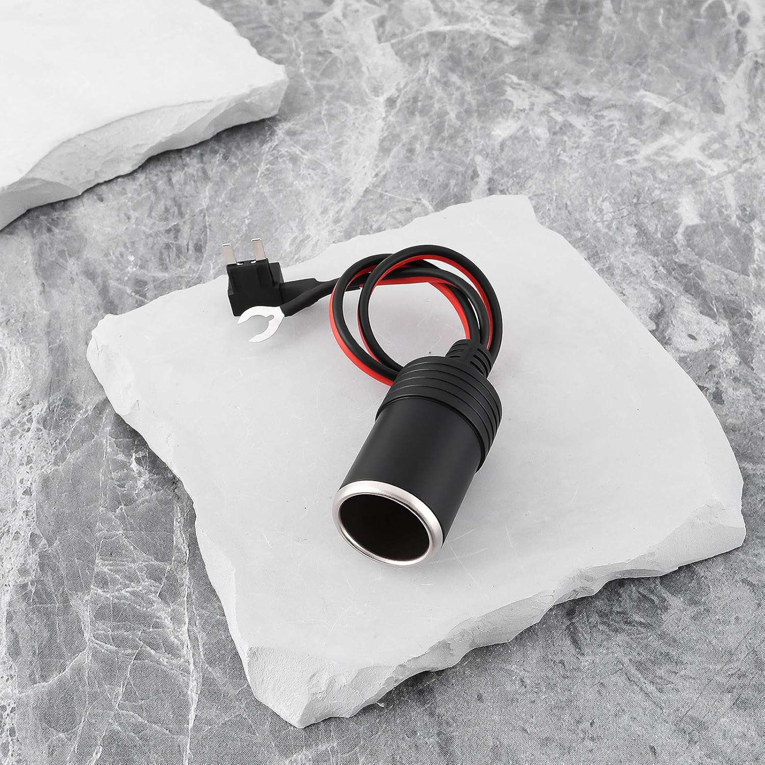 2Pcs 12V Car Cigarette Lighter to Small Fuse Battery Adapter Plug image number 6