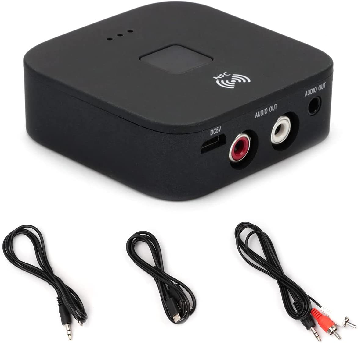 Bluetooth 5.0 Receiver Wireless 3.5Mm AUX NFC to 2RCA Audio Stereo Adapter image number 5