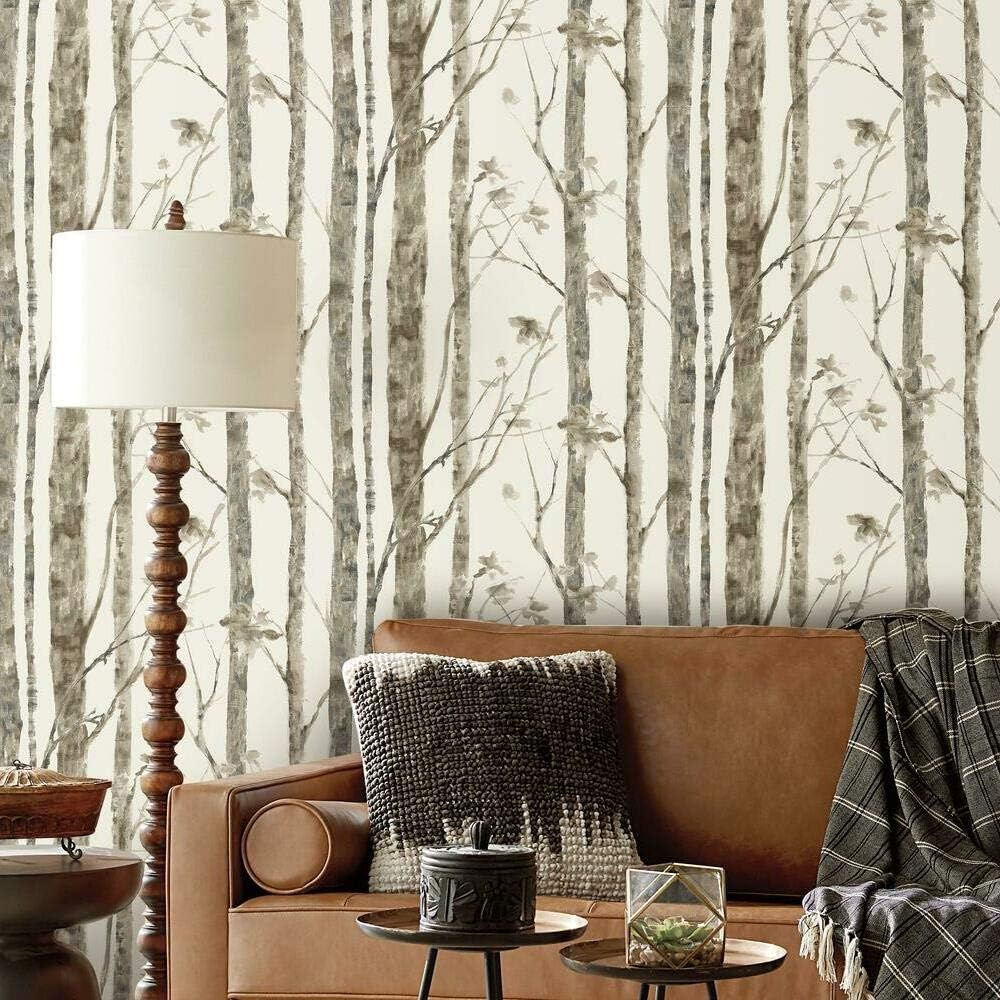 Roommates Birch Trees Peel and Stick Wallpaper