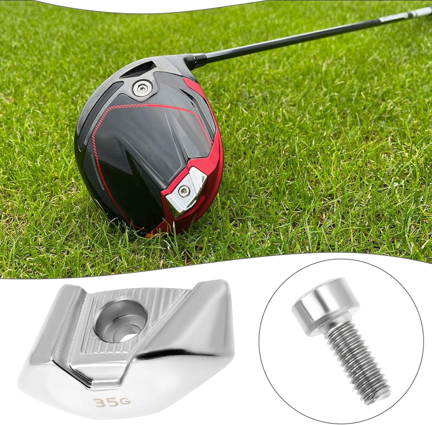 Golf Weight Compatible with Taylormade Stealth 2 Driver Back Weight Customizable Club Weight Adjustment Not Compatible with Stealth 2 plus Driver image number 5
