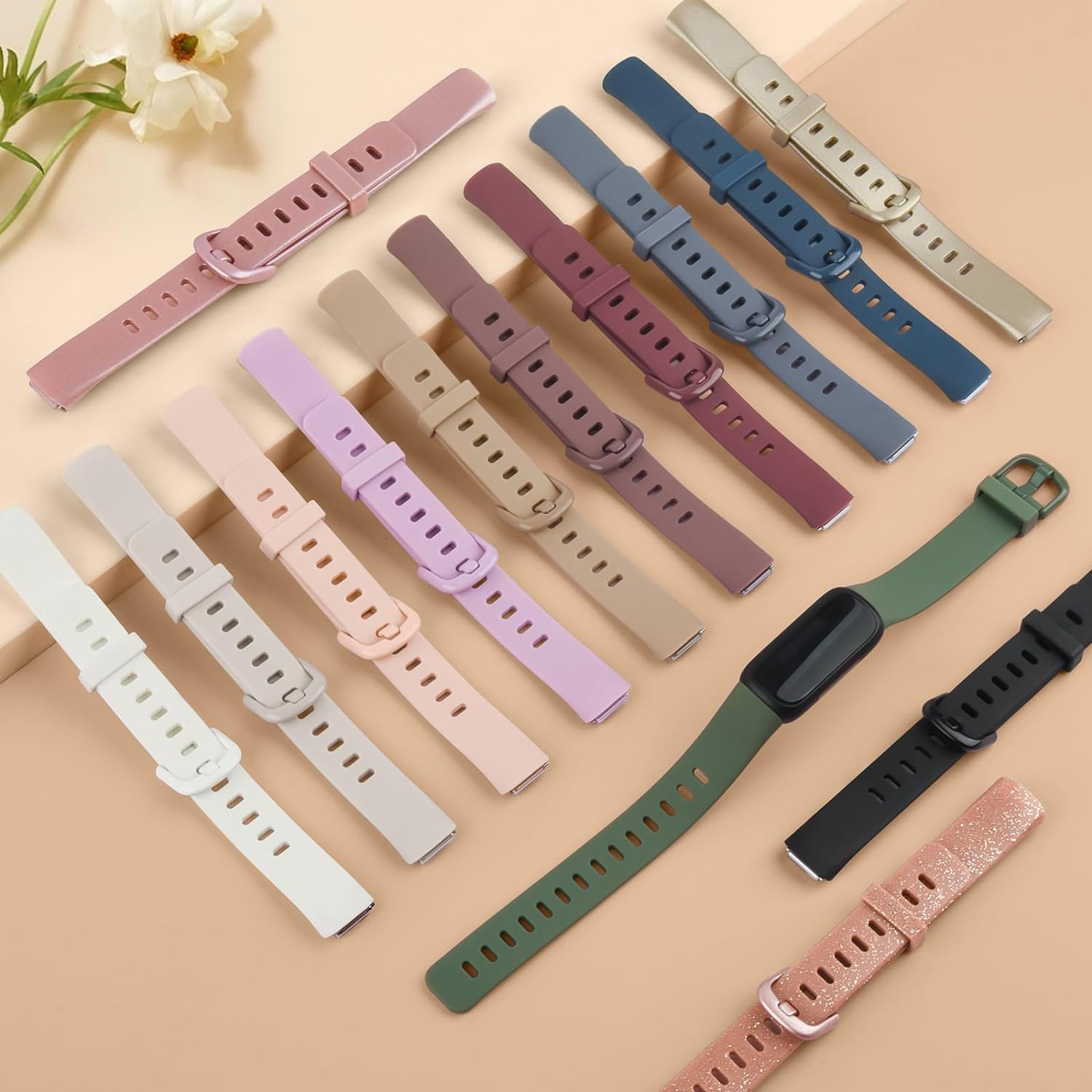 Leonids for Fitbit Inspire 3 Bands Women Men, 4 Pack Soft Sport Straps Compatible with Fitbit Inspire 3 Fitness Tracker image number 3