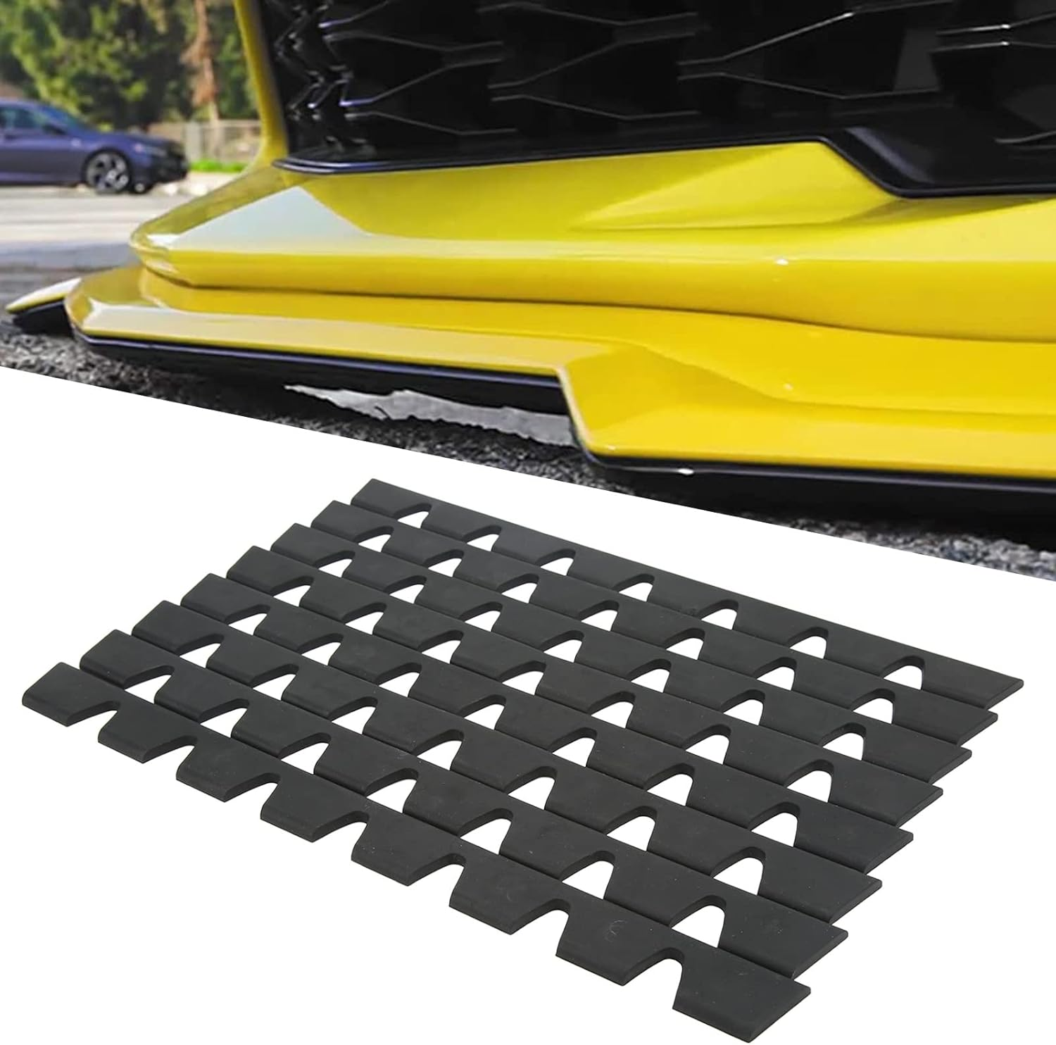 Rubber Front Bumper Scrape Guard Set anti Scratch Protector for Trucks Suvs image number 3