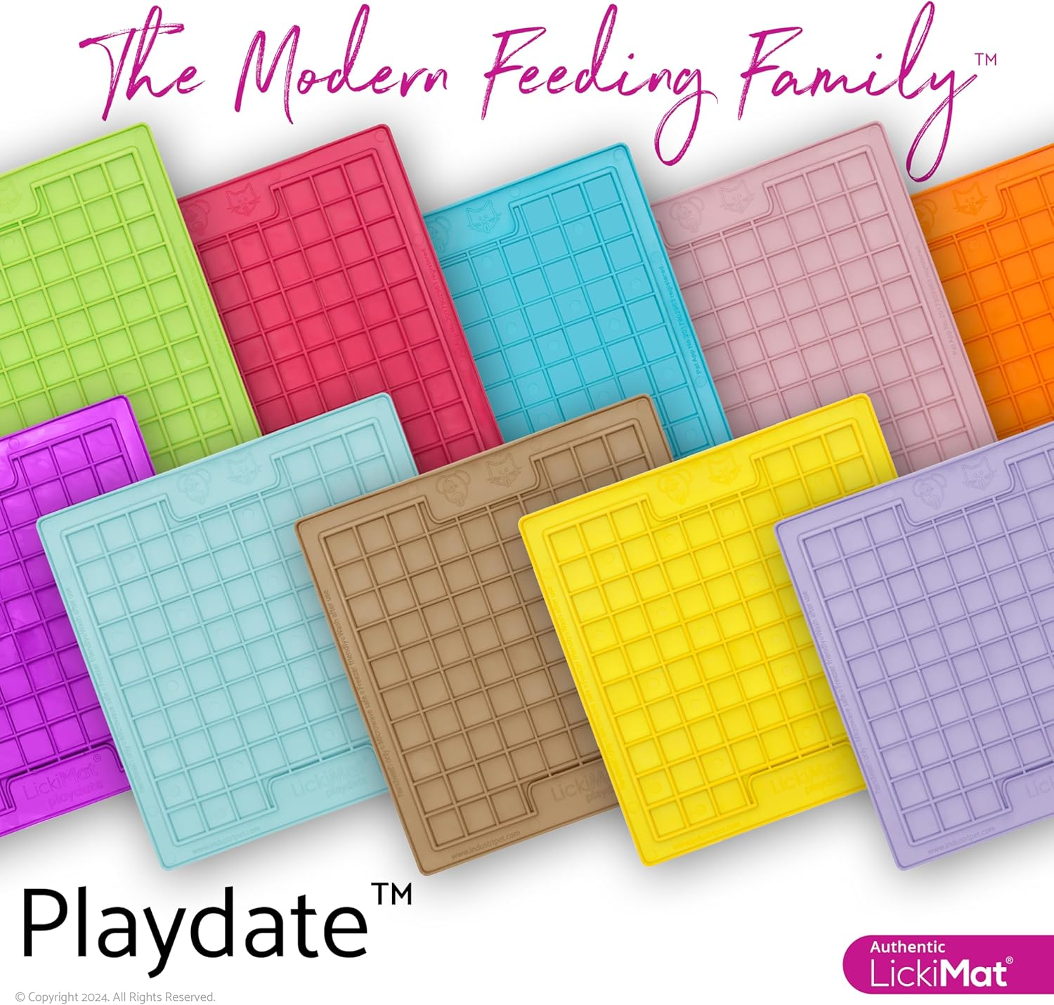 LICKIMAT Playdate - Small 20 X 20 Cm in Various Colours, Colour: Pink image number 3