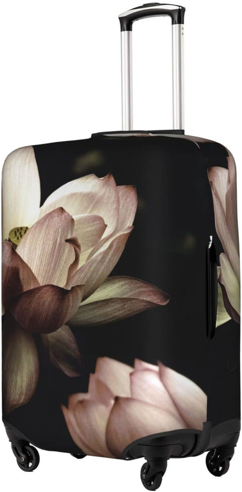 Lotus Flowers Pink Luggage Cover Washable Suitcase Protector Anti-Scratch Suitcase Cover Fits 18-32 Inch Luggage image number 2